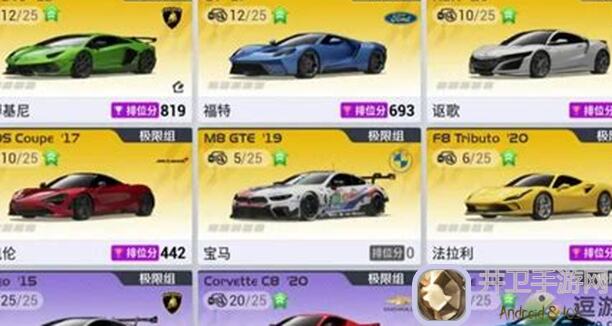 巅峰极速车辆实力大揭秘！各组战神车辆强度排名，速来一睹为快！